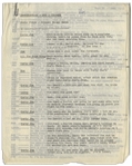 Moe Howard's 5pp. Script for Comedy Sketch, Signed at the Top of Each Page, Once in Caps, & With Moe's Signed Notes on Verso of Last Page -- With Curly Joe, Circa Early 1960s -- Very Good Condition